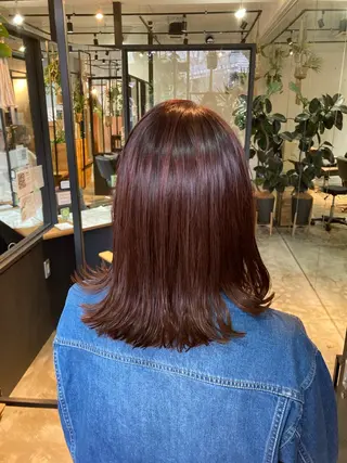 セミロング 🩵FERIA 桃山台　足立あゆみのヘアスタイル