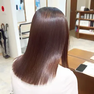 セミロング 艶髪矯正/ レイヤー/高杉颯汰のヘアスタイル