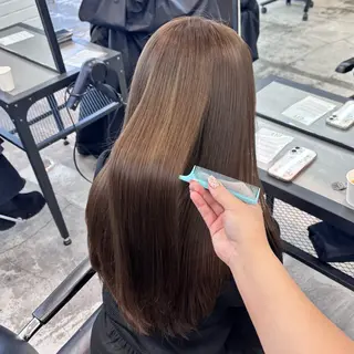 ミディアム カラー ヘアアレンジ 🎀モテ暖色× エクステ🎀あかりのヘアスタイル