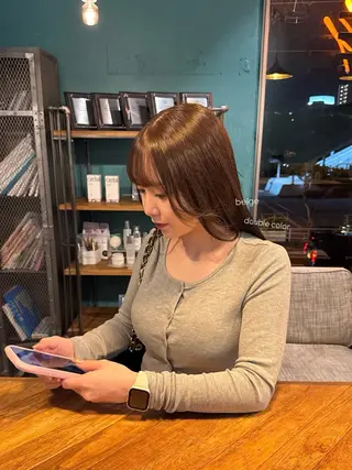 ロング カラー 山城 夢真のヘアスタイル