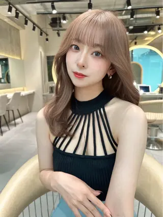 セミロング カラー ハセ/韓国ヘア / lond uluのヘアスタイル