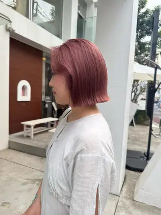 セミロング カラー 艶カラー 🤍🫧/makoのヘアスタイル