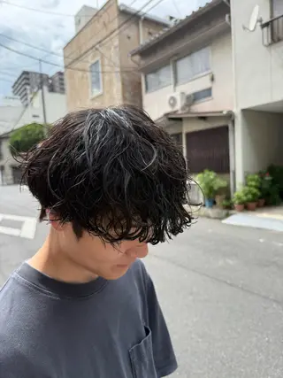 パーマ メンズ 【メンズパーマ専門】 質感職人/牧野成瀬のヘアスタイル