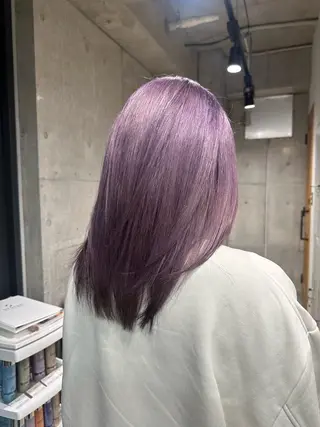 ミディアム ︎🤎W color MIYU‎🤎のヘアスタイル