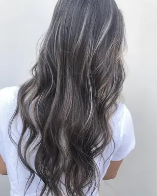 ロング カラー ヘアアレンジ ネイル マツエク・マツパ ハイライト、レイヤー カット/西梅田/中西のヘアスタイル