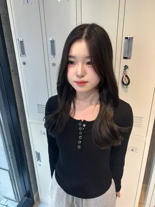 ロング 髪質改善韓国レイヤー /カラー/miyuのヘアスタイル