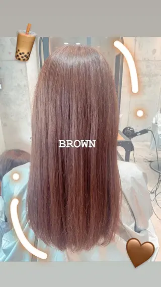 ロング カラー 原 朱音のヘアスタイル