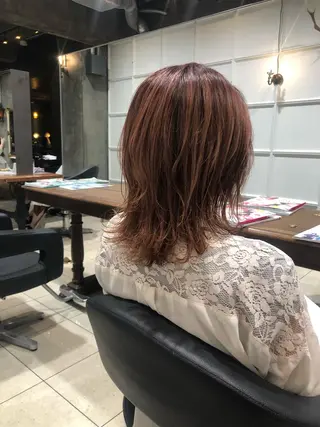 ミディアム マンツーマン／韓国 ヘア‎Amiのヘアスタイル