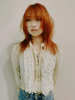 ミディアム カラー SALOWIN所属・ブリーチ✨ ボブ🪢レイヤーのヘアスタイル