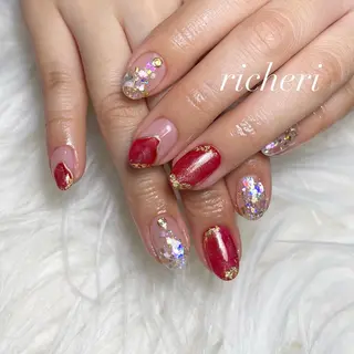ミディアム ネイル richeri beautyのネイルデザイン