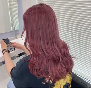 ロング カラー ヘアアレンジ 🫧原宿艶ワンカラー /ダブルカラー🫧のヘアスタイル