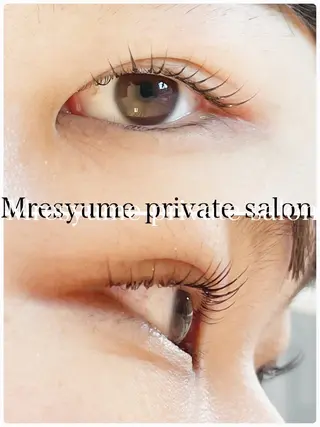 マツエク・マツパ Mresyume MAYUのマツエク・マツパデザイン