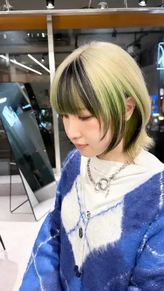 ショート カラー デザインカラー 小西勇次のヘアスタイル