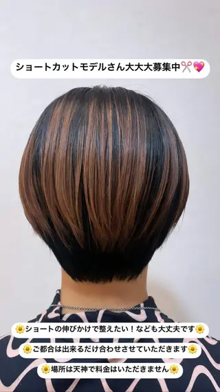 ショート とみ ながのヘアスタイル