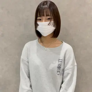 ミディアム カラー はちすか るかのヘアスタイル