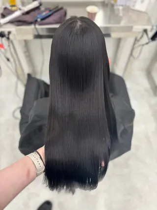 ロング 韓国風暗髪ヘア🤍 🫧MIREIのヘアスタイル