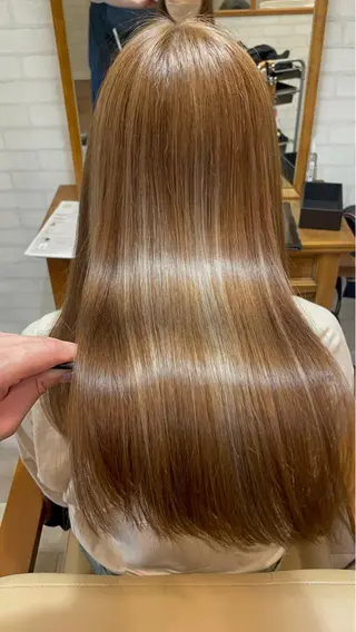 ロング 縮毛髪質改善特化 阿部はるかのヘアスタイル