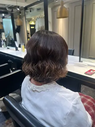 パーマ パーマ/カット/ ショート/安松龍一のヘアスタイル