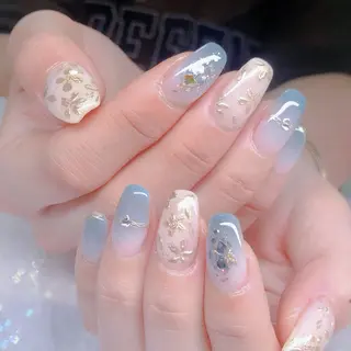 ミディアム ハク キのネイルデザイン