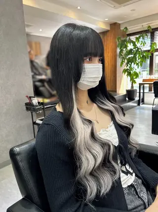 ロング カラー ENA💗NEXT /ハイトーンエクステのヘアスタイル