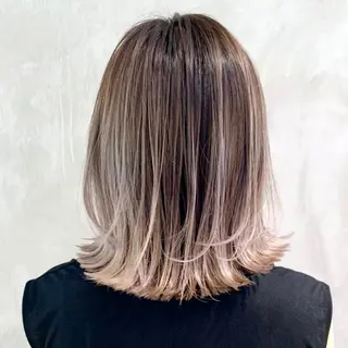 ミディアム カラー パーマ ヘアアレンジ ITbyALBUM 中野店のヘアスタイル