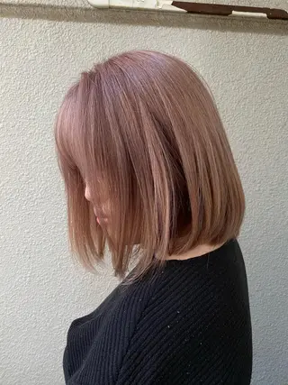 ミディアム ブリーチカラー🌈 石垣翔太のヘアスタイル