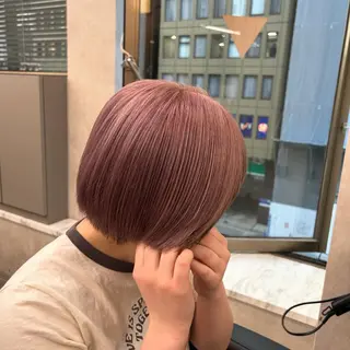 カラー 透明感ベージュ🤎 ナチュラルレイヤーのヘアスタイル