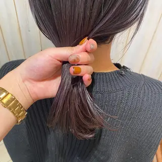 ミディアム 中井 茅佳のヘアスタイル