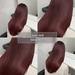 セミロング カラー ハイトーン/ 髪質改善/上質艶髪のヘアスタイル