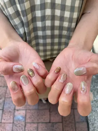 ネイル 【淡色color/ nail】maikoのネイルデザイン