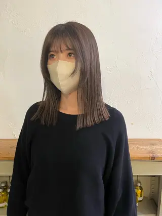 セミロング 金井 美悠のヘアスタイル