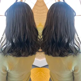 ミディアム カラー ♡美髪•艶髪♡砂川 なつきのヘアスタイル