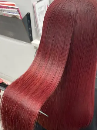 ロング カラー りきと🦋河原町 縮毛矯正/艶カラーのヘアスタイル