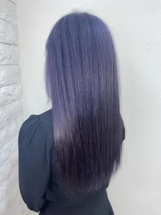 ロング ゆぴ☾‪/推しカラー /ハイトーンのヘアスタイル