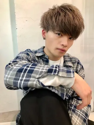 メンズ 🟦ニュアンス/メン ズパーマ横浜🟦のヘアスタイル