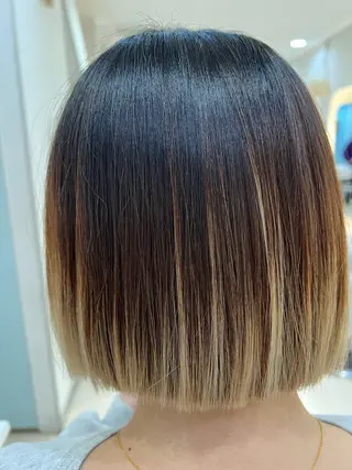 ミディアム カラー パーマ ヘアアレンジ 堀井 凌平のヘアスタイル