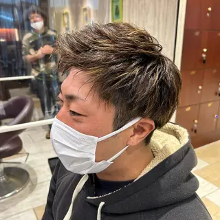 ショート カラー メンズ ツイスパ/メンズ特化 🦋𝑺𝑶𝑵𝑬のヘアスタイル