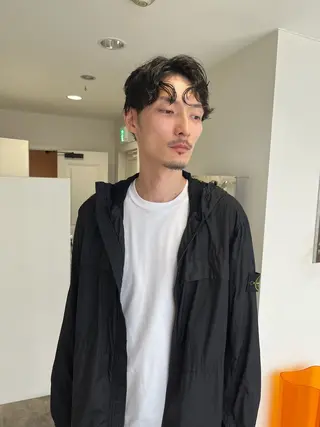 パーマ メンズ 佐藤 永夏のヘアスタイル