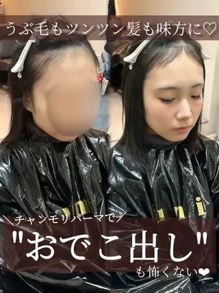 ミディアム パーマ 韓国ヘア🦢🖤 Sayumiのヘアスタイル