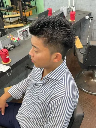 パーマ メンズ Le'a所属・渋谷/フェード/ 國分 翔のヘアスタイル