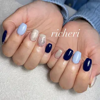 ミディアム ネイル richeri beautyのネイルデザイン