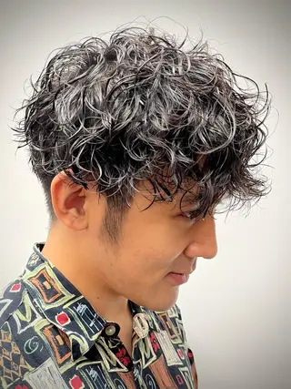 ショート パーマ メンズ KAH所属・Koichi Satoのヘアスタイル