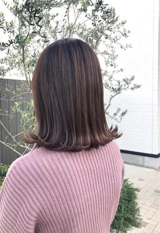 ミディアム 田中 愛巳のヘアスタイル