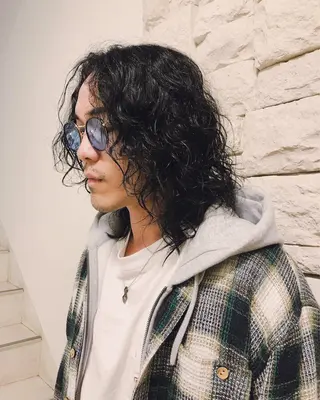 パーマ ヘアアレンジ メンズ ainico+所属・メンズ特化✂️栗原 侑也のヘアスタイル