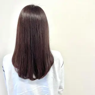セミロング カラー 色白に見える暗髪 梅田・増田のヘアスタイル