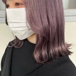 ミディアム カラー ヘアアレンジ maoブリーチ無し 似合わせカラーのヘアスタイル