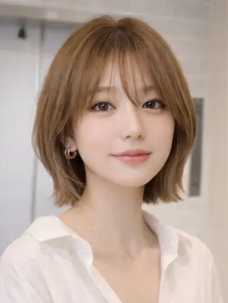 ショート カラー Aura所属・丸山 心 / 艶カラーのヘアスタイル