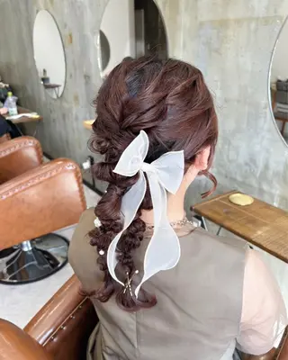 ヘアアレンジ Noele hair atelier(ノエルヘアアトリエ)所属・北上ゆい/個性派/ ナチュラルアレンジのヘアスタイル