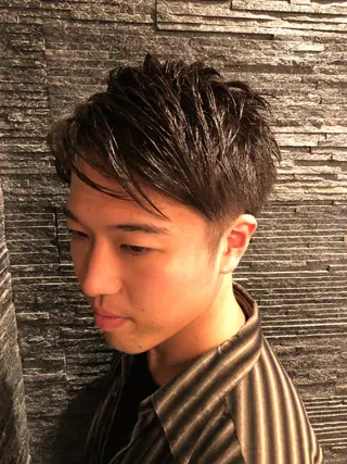 ショート メンズ HIRO GINZA BARBER SHOP 大阪所属・木村 りきのヘアスタイル