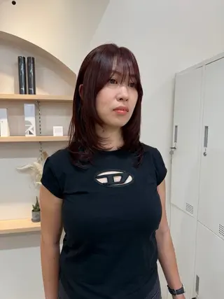 ミディアム 🐈ブリーチ/ベージ ュ/ボブmiyu🐈のヘアスタイル